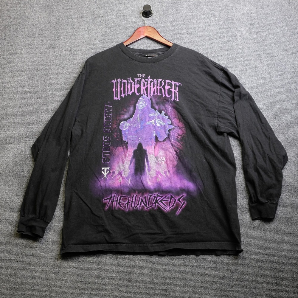 The Undertaker Shirt Mens XL Black WWE Wrestling The Hundreds Long Sleeve